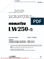 Komatsu Crane Lw250 5 Shop Manual Sebm008905