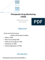 Therapeutic Drug Monitoring (TDM) : Buddhini Nayanathara Bpharm (Uor)