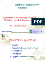 Symptoms of Respiratory disease