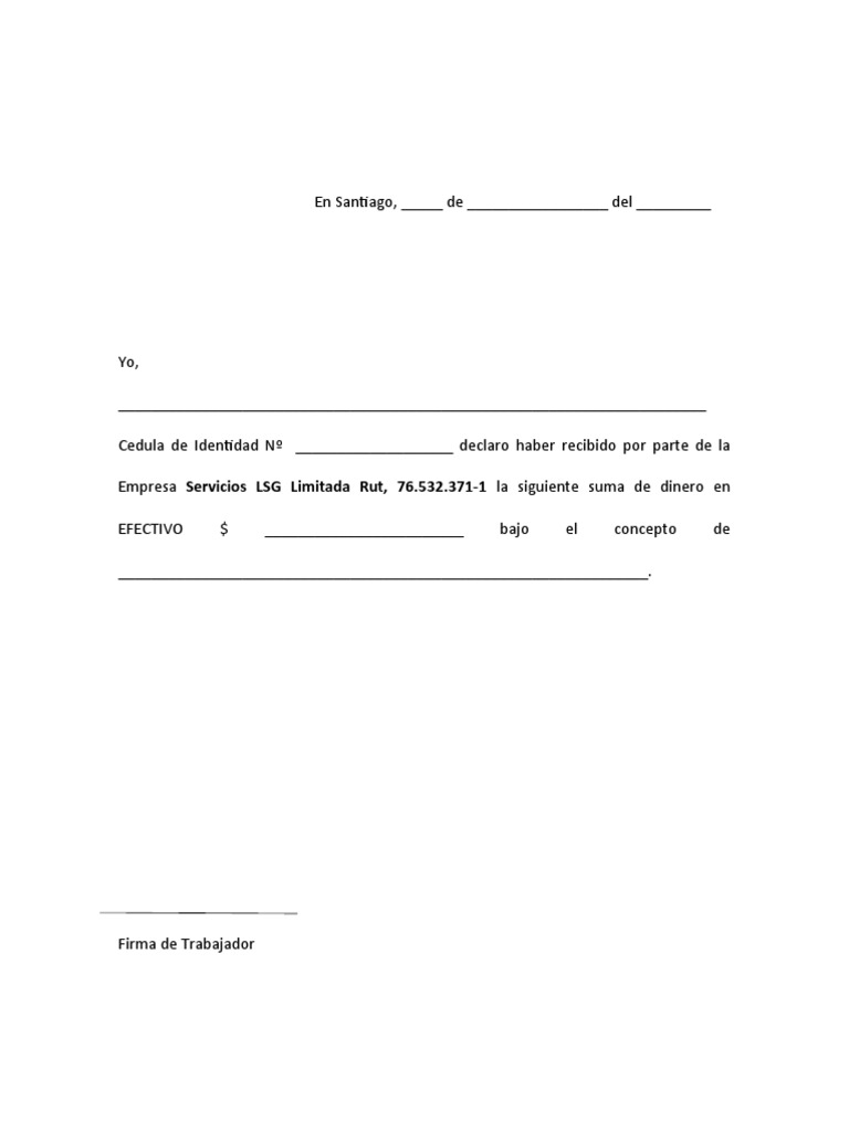 Recibo de Dinero en Efectivo | PDF