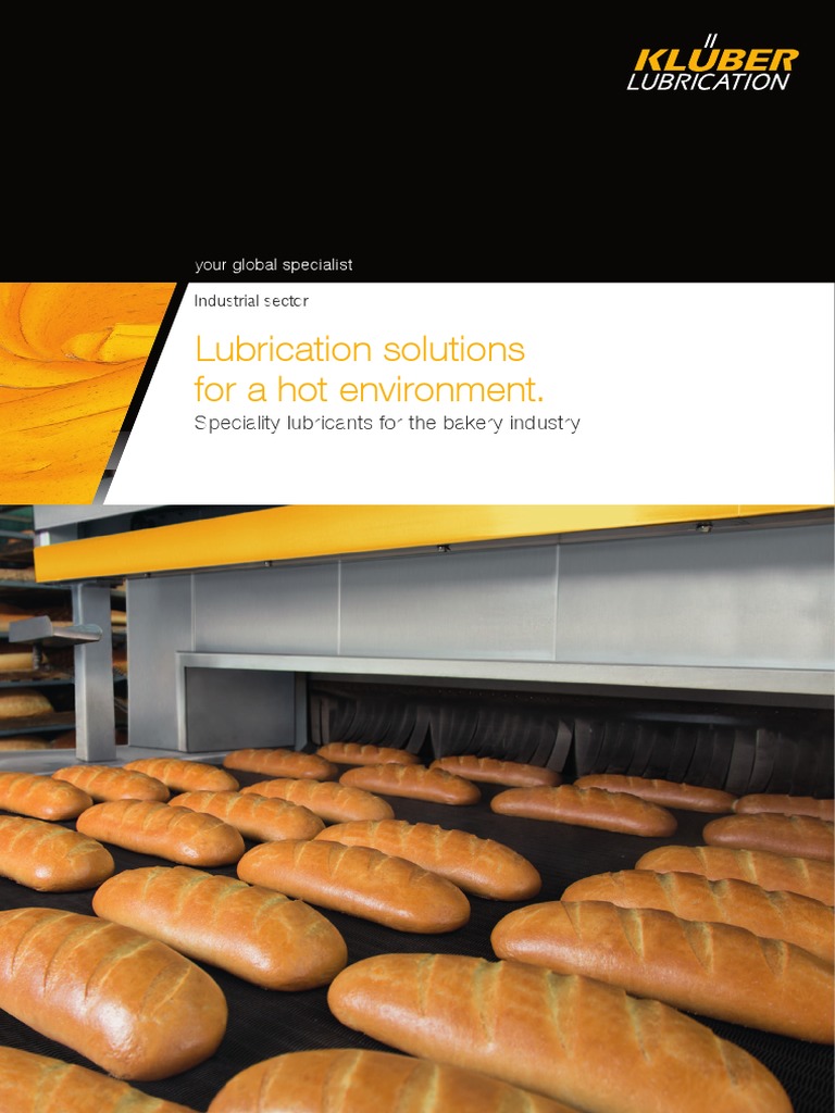 Speciality Lubricants For The Bakery Industry PDF Lubricant