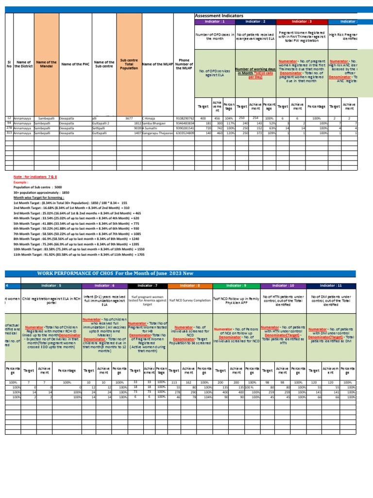 Work Performance of MLHP June 2023 PDF Social Programs Clinical