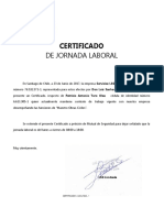 Certificado de JOrnada