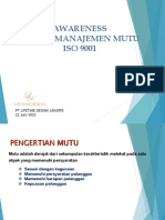 Materi Pelatihan Awareness - SMM - Interpretasi Iso 9001 - 2015