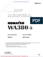 Komatsu Wa380 5 Shop Manual