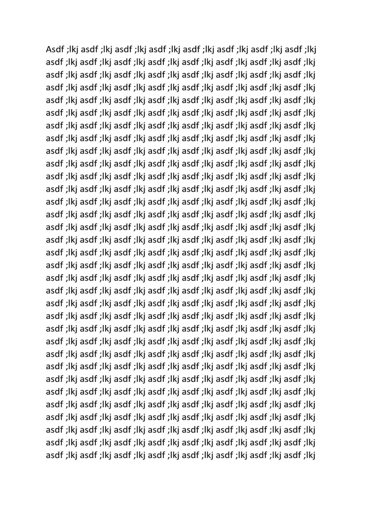 Repetitive Text Example Document | PDF