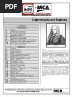 INPS Matrix & Determinants Study Material