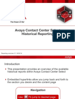 Historical Reporting Overview ACCS