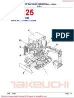 Takeuchi Tb025 Parts Catalog