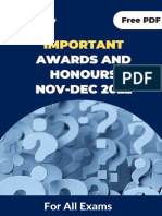 Awards and Honours Dec 2022