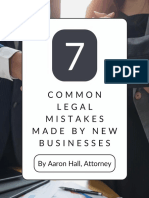 7 Common Legal Mistakes Made by New Businesses by Atty Aaron Hall