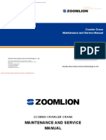Zoomlion Crawler Crane Zcc800hwg Maintenance Manual