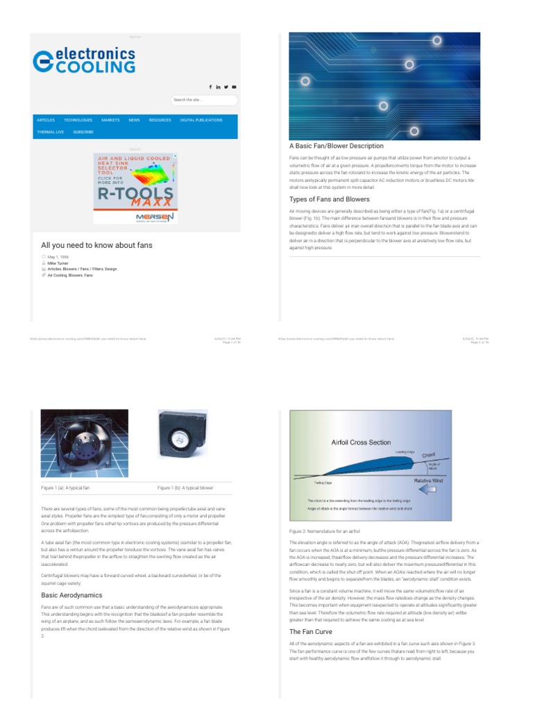 All You Need To Know About Fans Electronics Cooling Pdf Electric