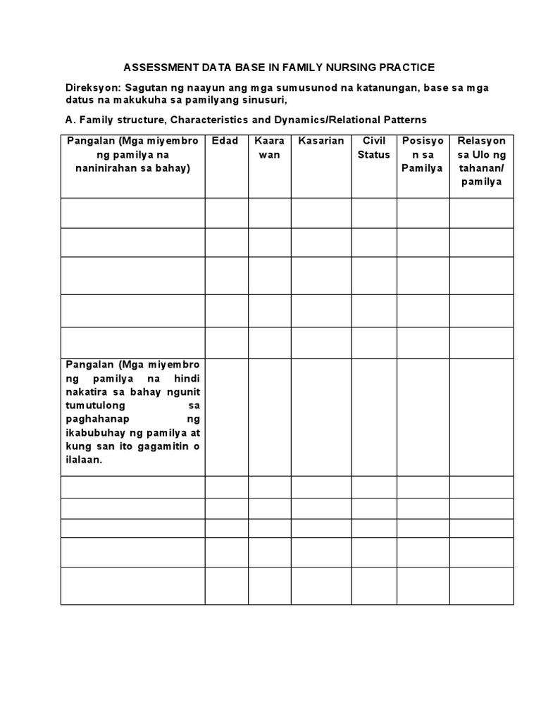 InitialDataBaseTagalog PDF