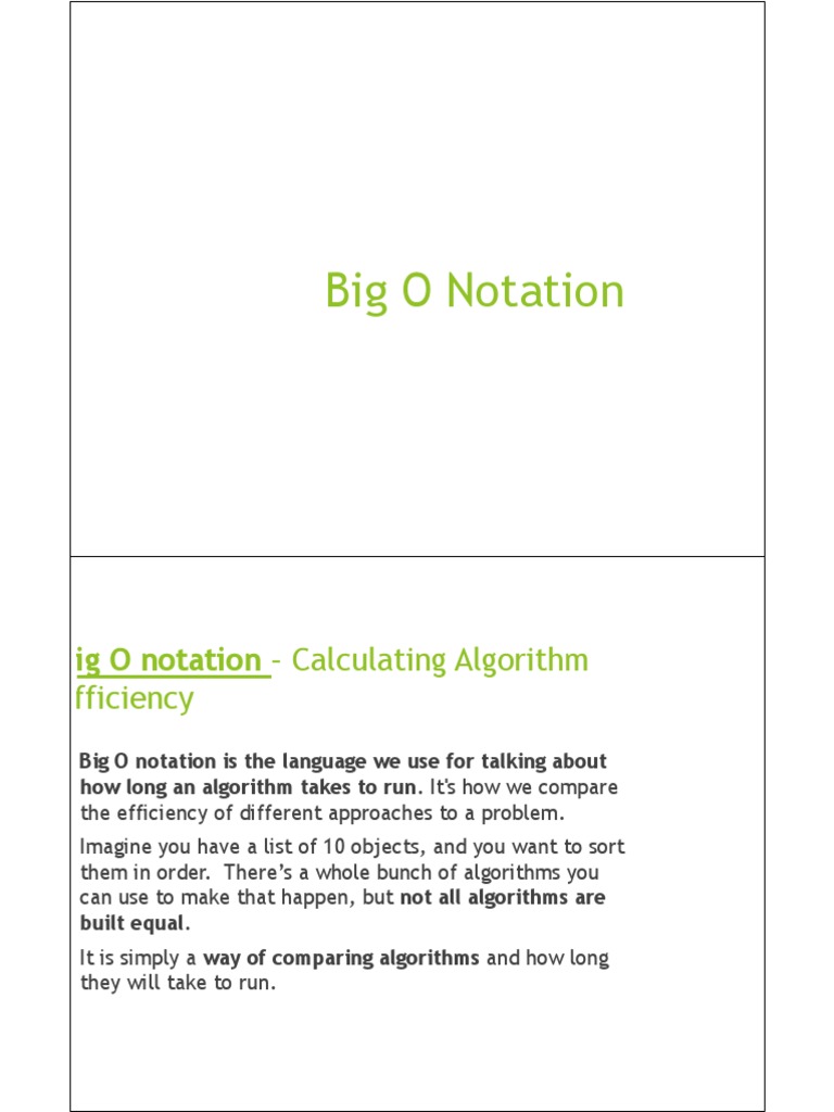 Big O Notation Mode) PDF Time Complexity Logarithm
