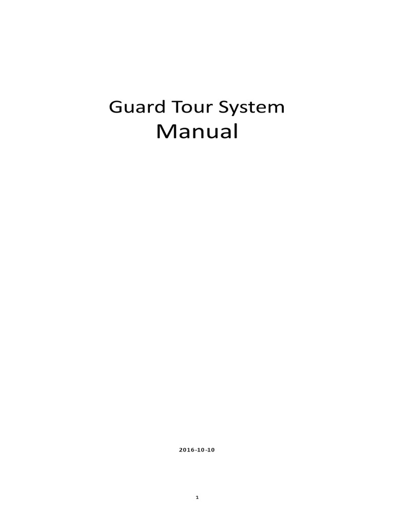 Guard Tour System Pdf Databases Backup