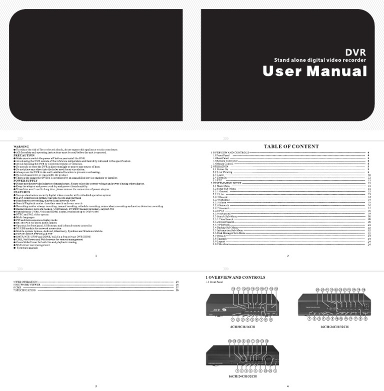 Full Functional DVR Manual | PDF