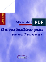 On Ne Badine Pas Avec Lamour (Musset, Alfred de (Musset, Alfred De) )