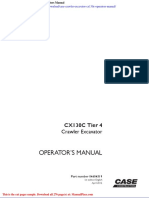 Case Crawler Excavator Cx130c Operators Manual