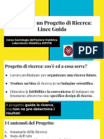 Costruire Un Progetto Di Ricerca - Linee Guida e Metodi