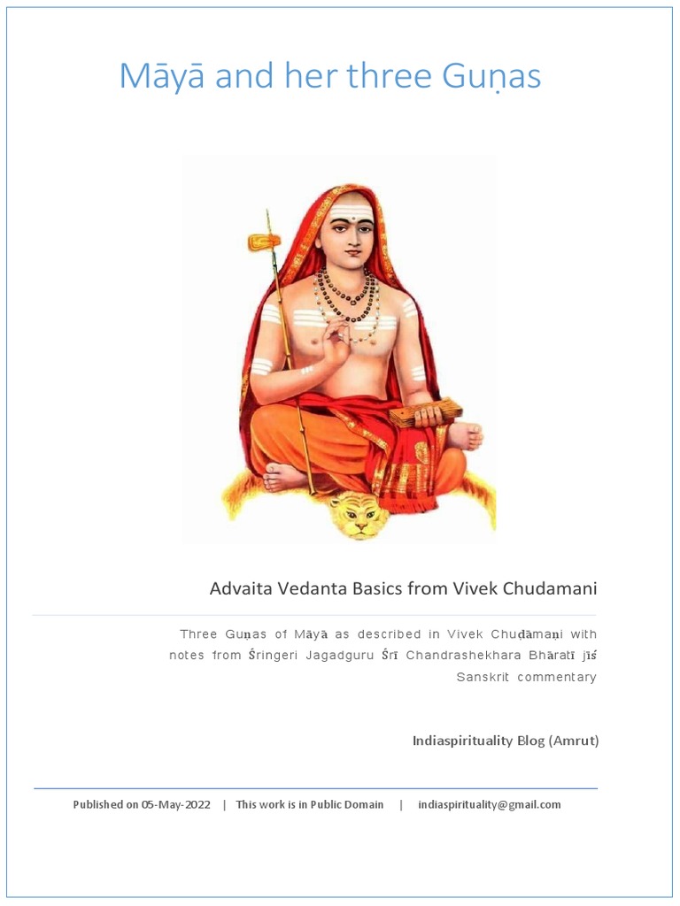 Maya and her Three Gunas Satva Rajas Tamas Vivek Chudamani revised ...