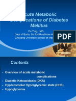 Acute Metabolic Complications of Diabetes Mellitus