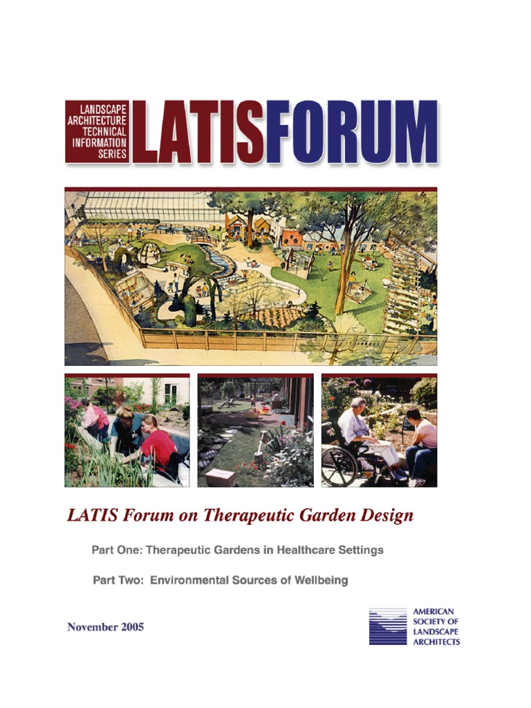 Therapeutic Gardens for Health and Wellbeing | PDF | Gardens | Well Being