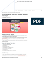 Article - Lean Six Sigma - Principles - DMAIC - DMADV - Example
