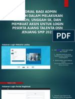 Tutorial Dashboard Admin Sekolah Ajang Talenta Osn SMP 2023