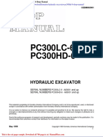 Komatsu Hydraulic Excavator Pc300hd 6 Shop Manual
