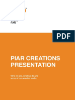 Piar Creations Presentation: Who We Are, What We Do and Some of Our Selected Works