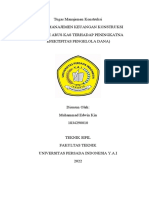 Tugas Besar Manajemen Konstruksi (Sistem Manajemen Keuangan Konstruksi) (Muhammad Edwin Kin - 1834290010)