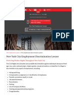 NYC Employment Discrimination Lawyer