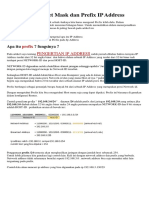 Pengertian Subnet Mask Dan Prefix IP Address