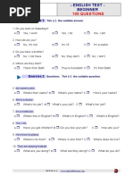 100 English Grammar Questions PDF | PDF