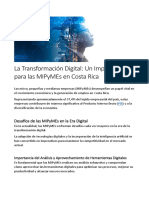 La Transformación Digital: Un Imperativo para Las MIPyMEs en Costa Rica
