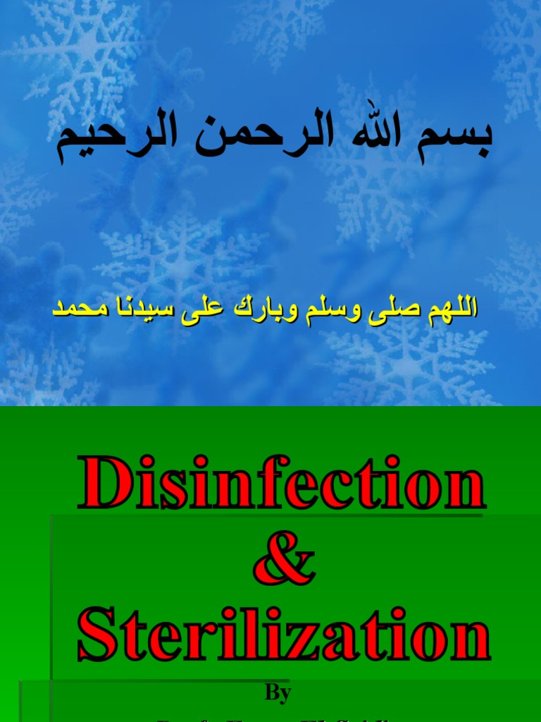 Disinfection and Sterilization PDF Sterilization (Microbiology