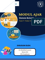 Modul Ajar - Sifat Sifat Koloid - Siklus 6