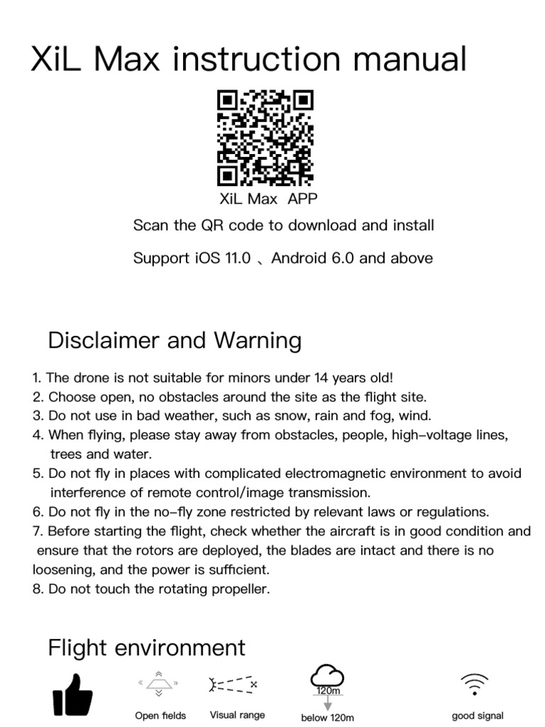 XiL Max Drone Instruction Manual | PDF