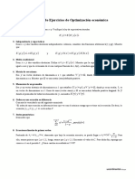 Optimización Económica - Ejercicios de Repaso - Lista 1