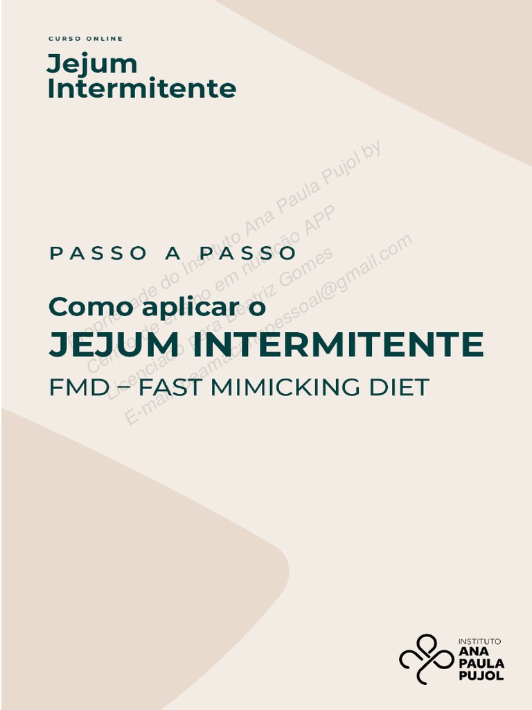 Guia da Dieta FMD e Jejum | PDF