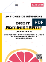 Fiches de Révisions Droit Administratif Pamplemousse 