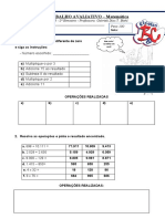 4º Ano - Matemática (Trabalho Avaliativo)