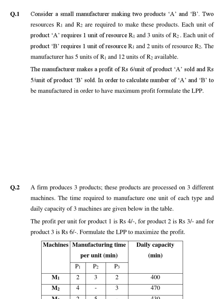 LPP-Graphical and Simplex Method | PDF | Linear Programming ...