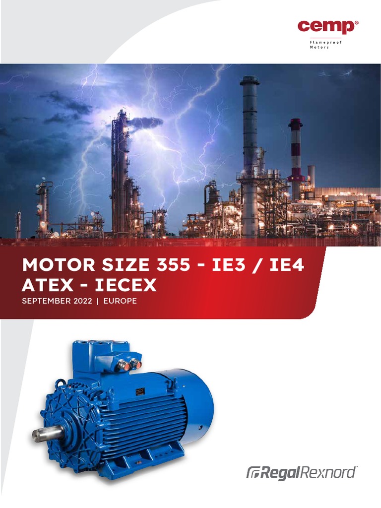 CEMP Electric Motors Size 355 | PDF | Bearing (Mechanical) | Electric Motor