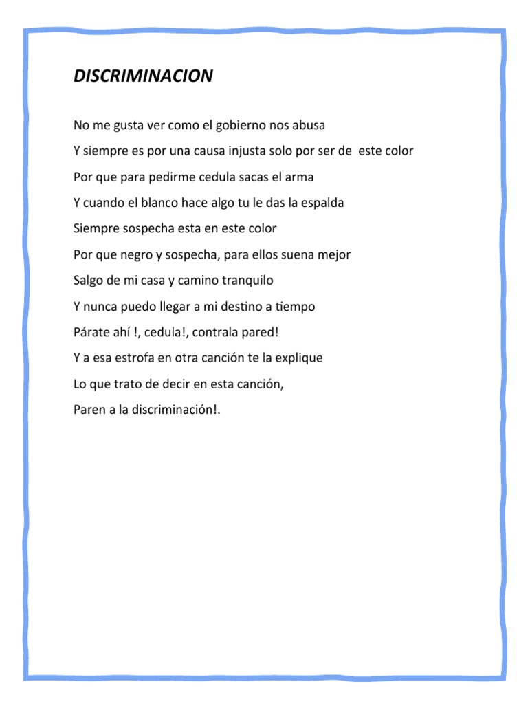 Discrimi Nacion | PDF