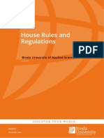House Rules and Regulations