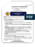 ORDEN DE PAGO: Nro. 0000002592023: Tu Monto A Pagar Es De: 528.99 S