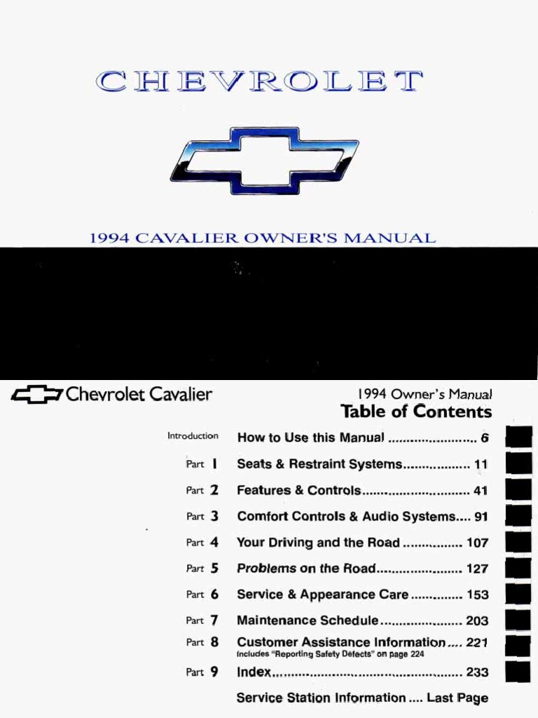expander.duckdns.org | 1993 Chevrolet Cavalier Service Repair Manual  Software | Manual Books