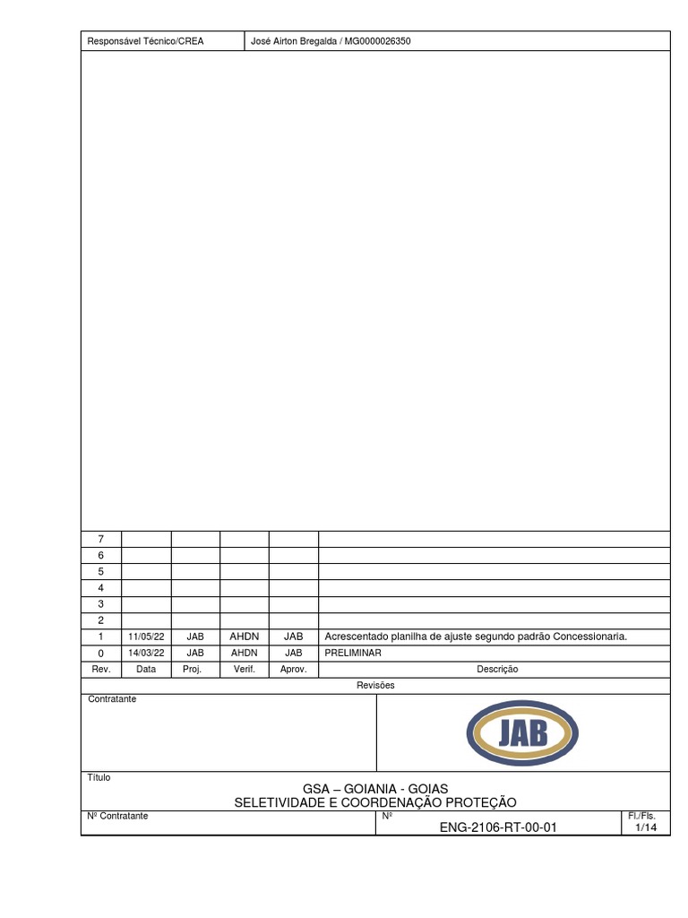 Eng 2203 RT Gsa - 00 01 | PDF | Transformador | Fusível (elétrico)